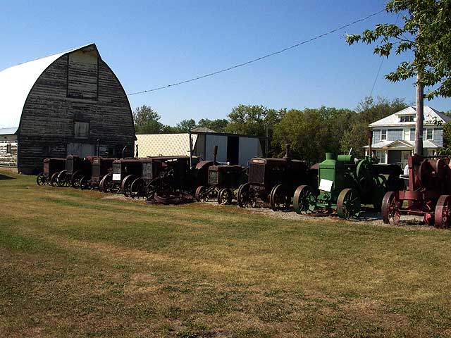 Agricultural equipment at the former Archibald Historical Museum