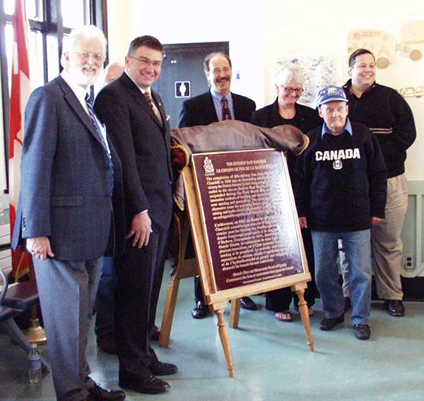 A plaque commemorating the Hudson Bay Railway was unveiled at the VIA Rail Station in The Pas, by the Historic Sites and Monuments Board of Canada on 21 September 2007.