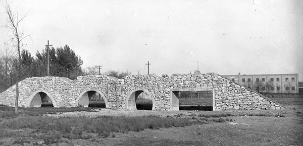 Test sections of the Winnipeg Aqueduct were displayed at the Exhibition Grounds as the project got under way.