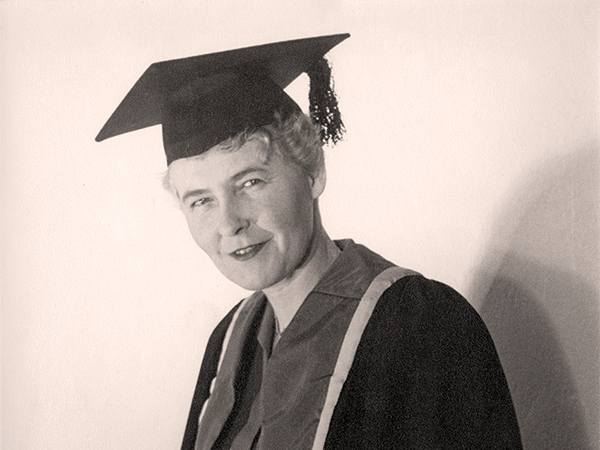 Dr. Elinor Frances Elizabeth Black (1905–1982) at the time of her 1951 appointment as Professor and Chair, Department of Obstetrics and Gynaecology.