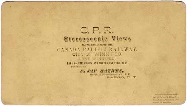 “Canadian Pacific Views
792. Above the Falls - Winnipeg River” (back) 