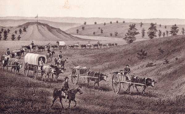 Traders and Emigrants Crossing the Prairies
