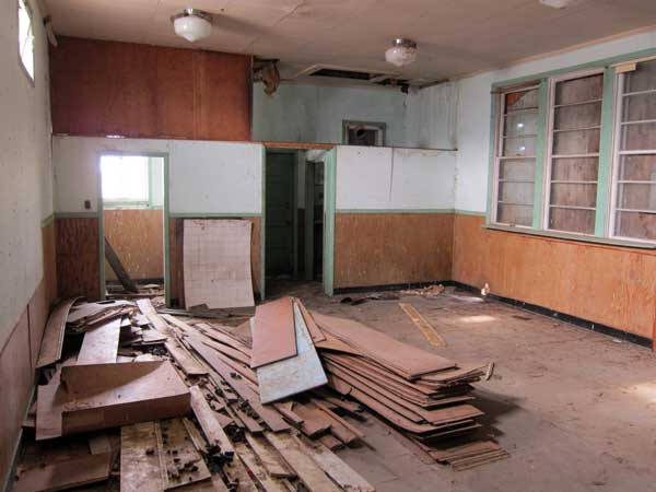 Interior of former Abbotshall School building
