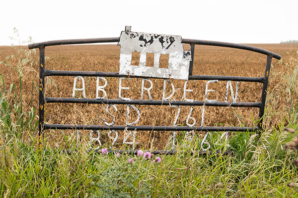 Aberdeen School commemorative sign