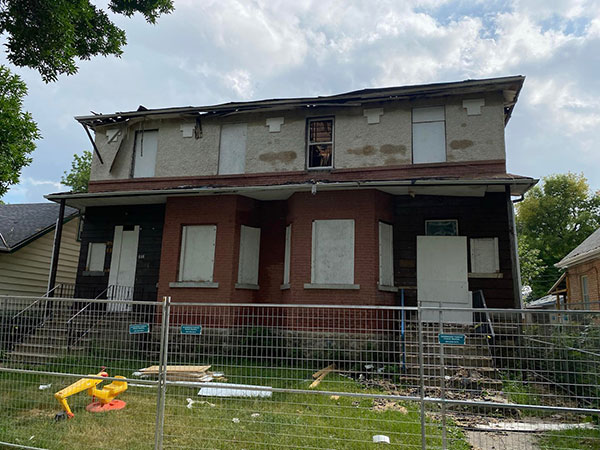 Abramovitch Duplex after a fire