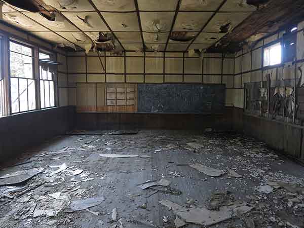Interior of the former Adam School building