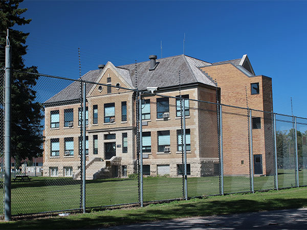 One of the remaining, older buildings at the Agassiz Youth Centre