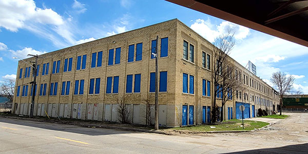 The former Simmons Bedding Warehouse