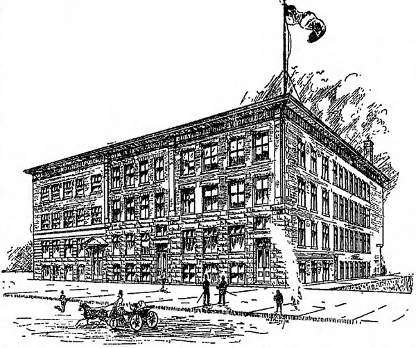 The Weld Building (right), Weld Building Annex (centre), and Bell Block (right)