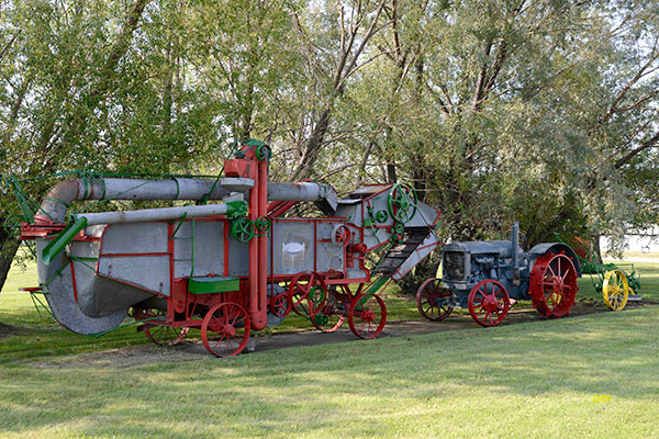 Agricultural equipment at the Alex Robertson Museum