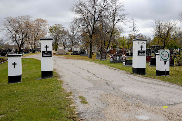 Entrance to All Saints Cemetery
