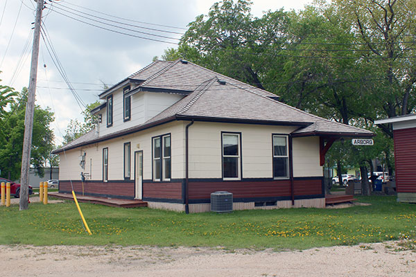 Former Canadian Pacific Railway station at Arborg