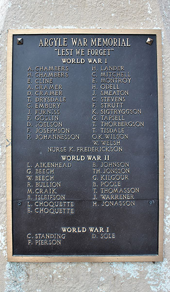 Argyle War Memorial
