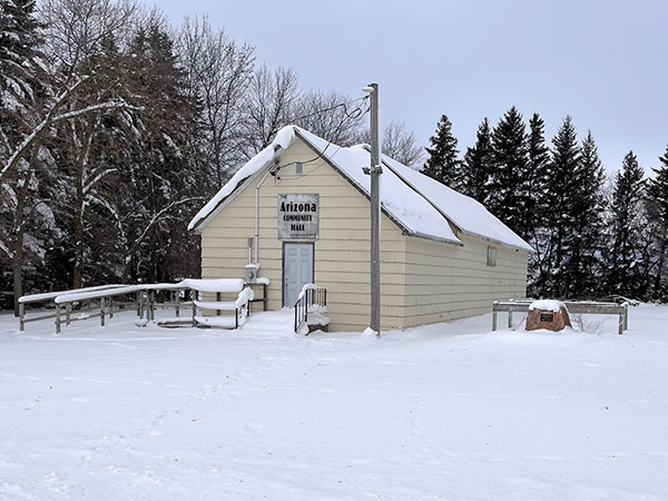 Arizona Community Hall and commemorative monument