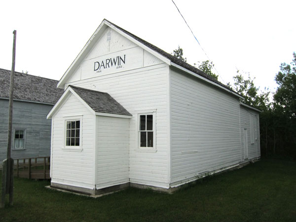 The former Darwin School building at the Ashern Museum