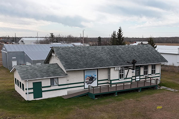 The former Ashern CNR station at the Ashern Museum