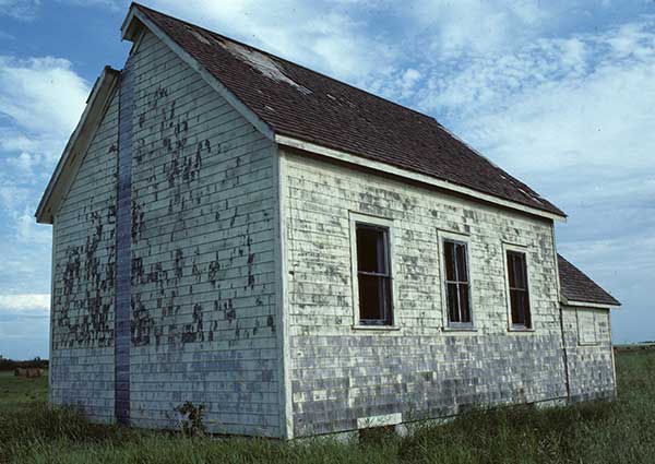 The former Assiniboine School building