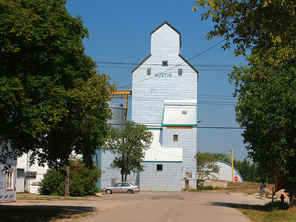 The former Manitoba Pool Grain Elevator at Austin