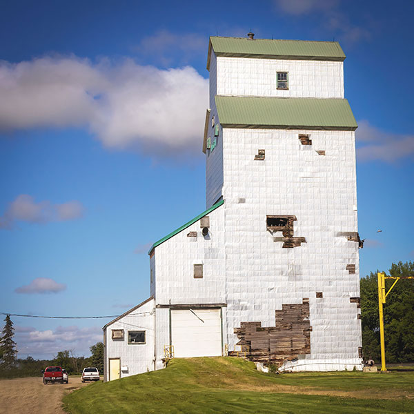 The former Manitoba Pool Grain Elevator at Austin