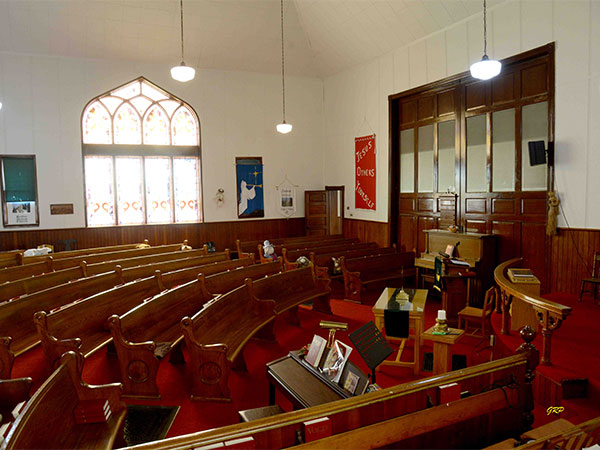 Interior of Baldur United Church