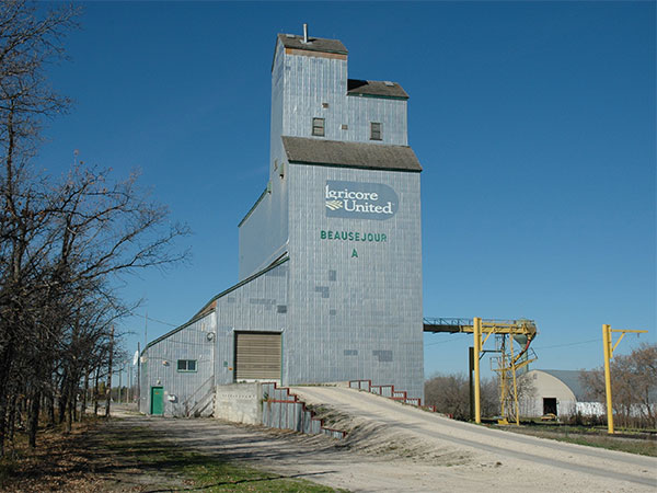 The former Manitoba Pool "A" elevator at Beausejour