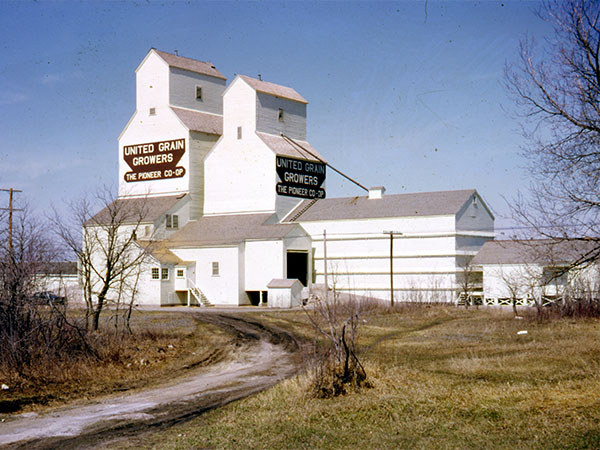 UGG 1 (right) and UGG 2 (left) grain elevators at Beausejour
