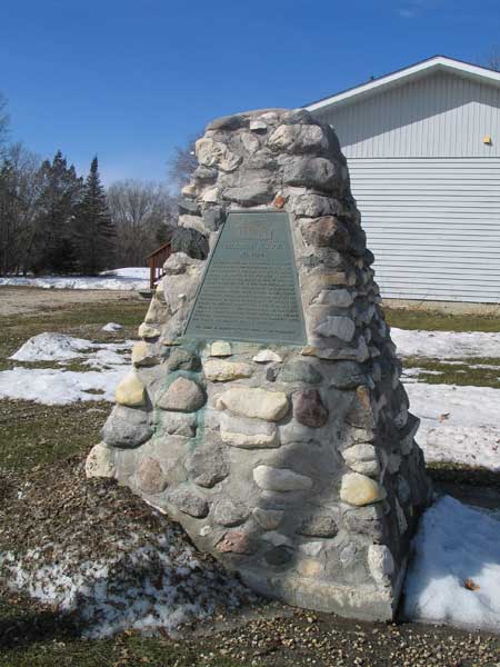 Belcourt School commemorative monument