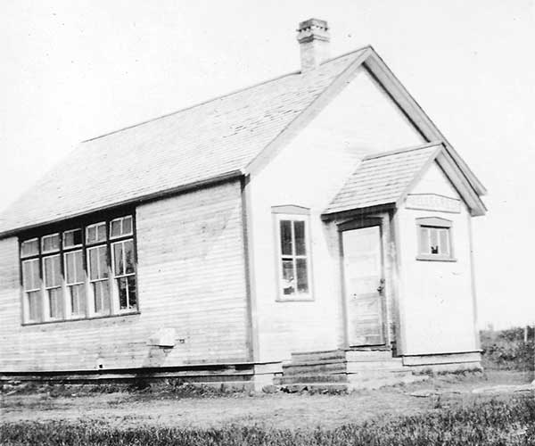 The original Belle Creek School building