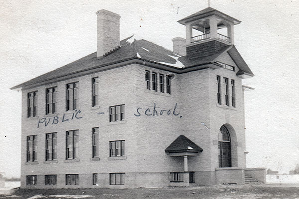 Postcard view of Benito School