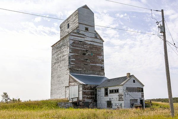 Former Manitoba Pool grain elevator at Beulah