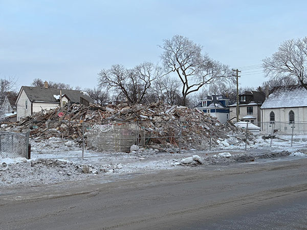 Remains of the Bieldy Apartments