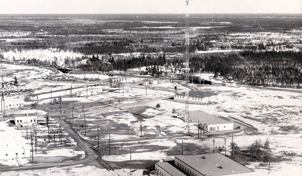 Aerial view of RCAF Station Bird