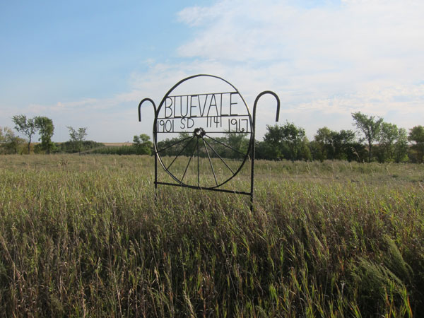 Bluevale School commemorative sign
