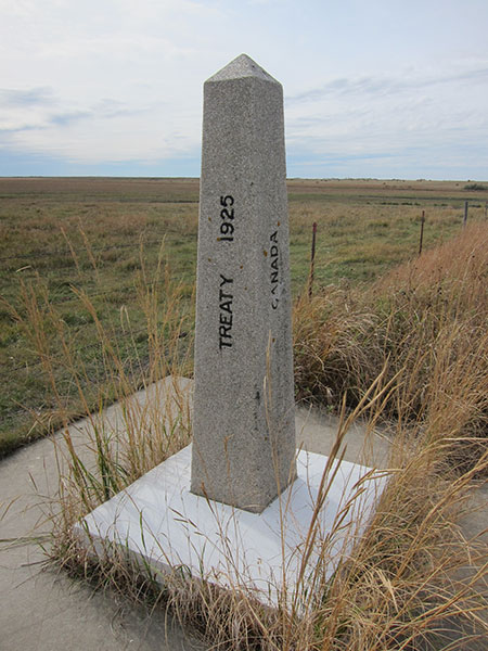 US-Canada boundary marker 670A