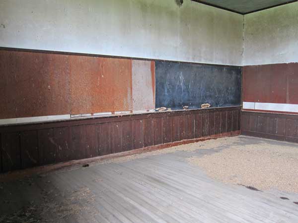Interior of the former Braddock School building