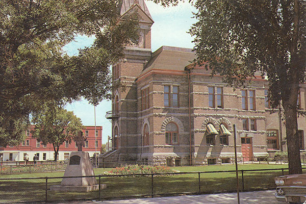 Postcard view of Brandon City Hall