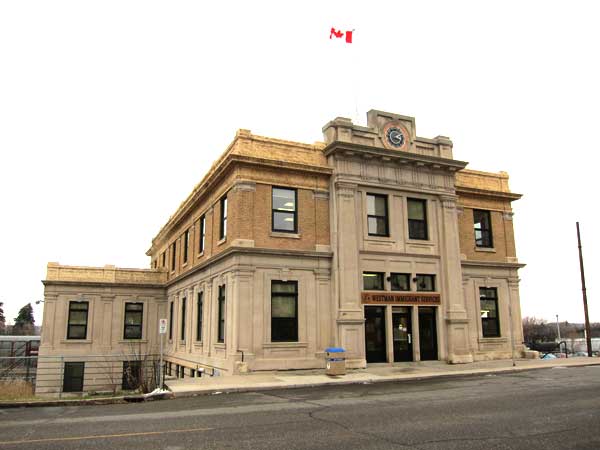 The former Canadian Pacific Railway station at Brandon