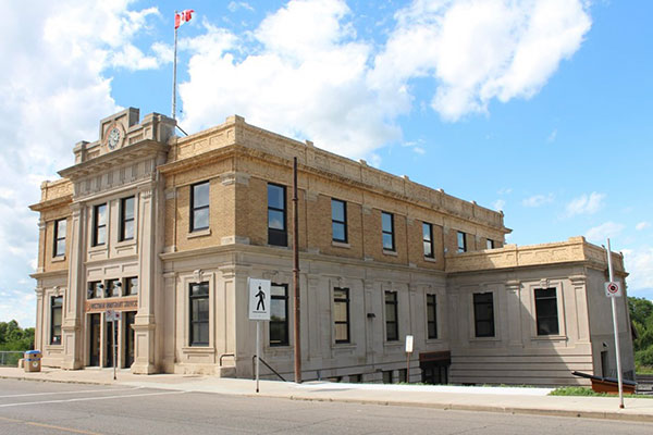Rear of the former Canadian Pacific Railway station at Brandon