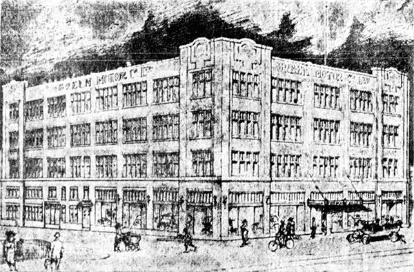 Rendering of proposed Breen Motor Company Building