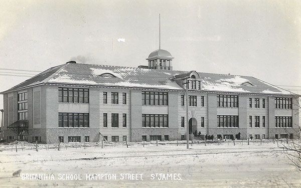 Postcard view of Britannia School