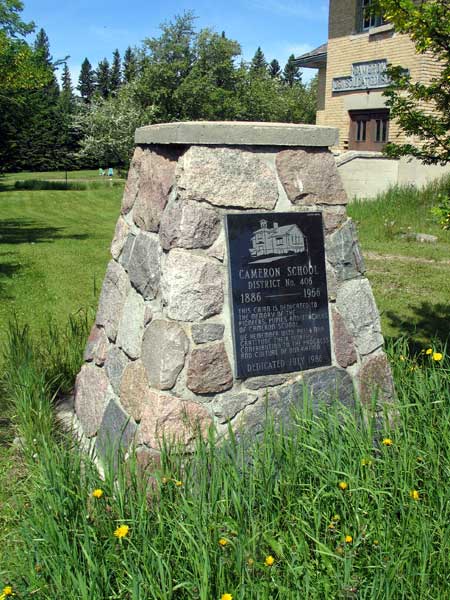 Cameron School commemorative monument