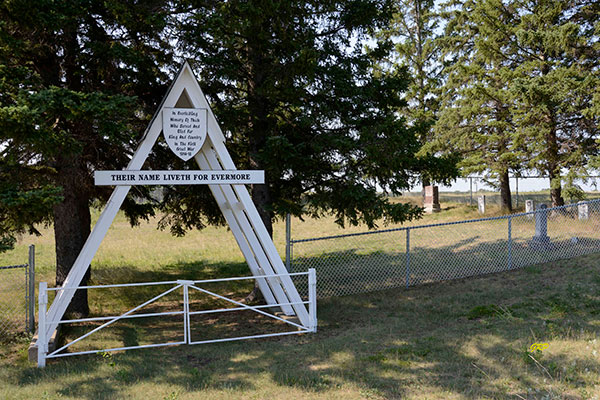 Camp Hughes commemorative plaque