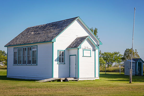 The former Canal School building