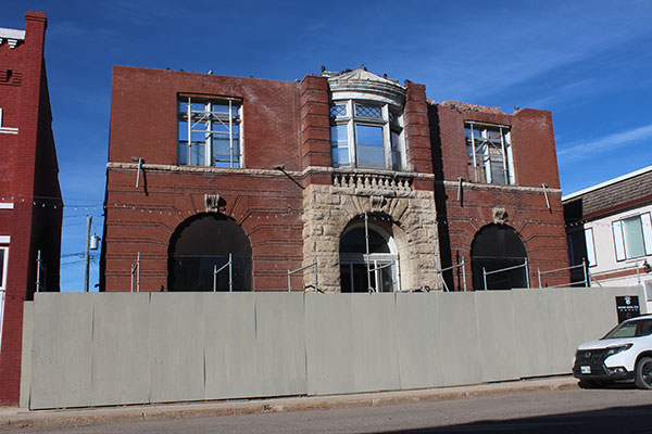 Former Bank of Montreal at Carberry being deconstructed