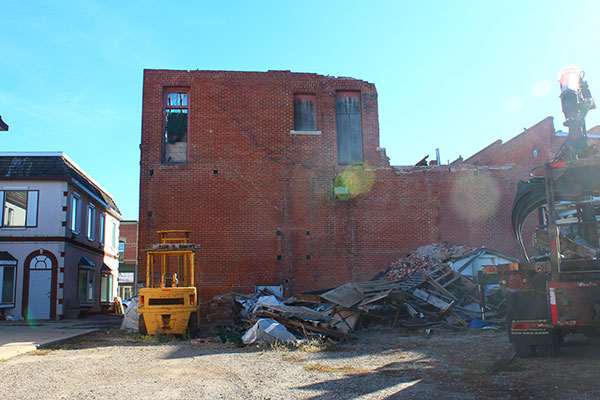 Former Bank of Montreal at Carberry being deconstructed