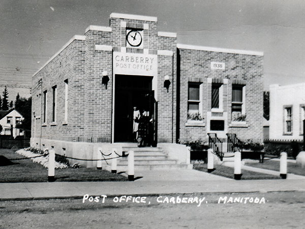 Dominion post office building at Carberry