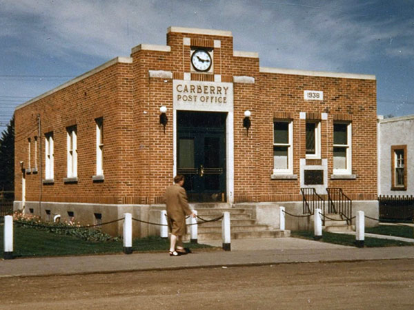 Dominion post office building at Carberry