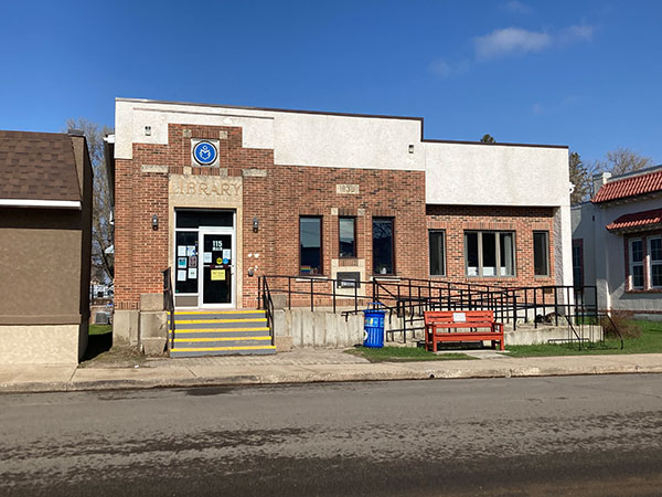 Former post office building at Carberry