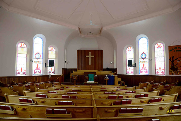 Interior of Carberry United Church