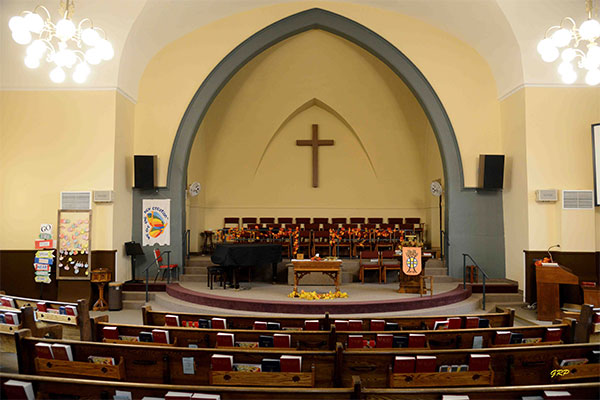 Interior of Carman United Church